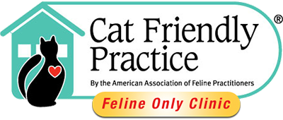 cat friendly practice logo feline only
